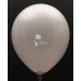 White Metallic Plain Balloon